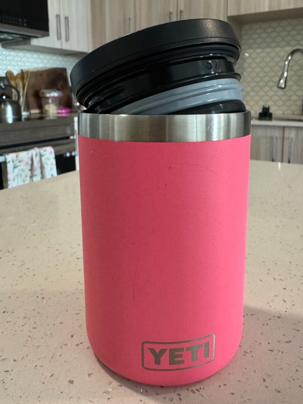 Yeti Pink Rambler Thermos